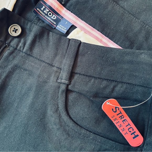 NWT Izod Approved Schoolwear Black Stretch Skinny Jeans, Size 7 - Picture 5 of 8